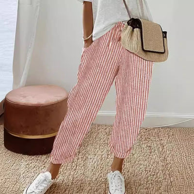 Aloisia™️ |  Striped cotton pants