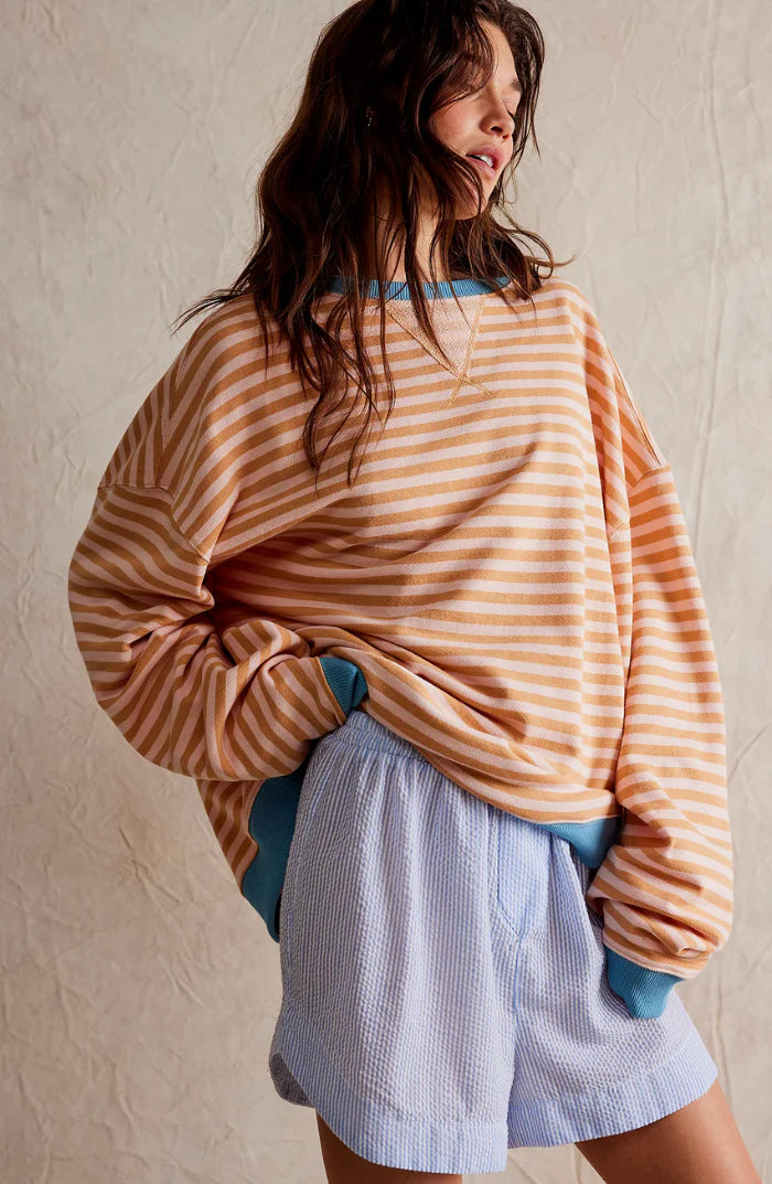 AGATHE | STRIPED OVERSIZED SWEATER