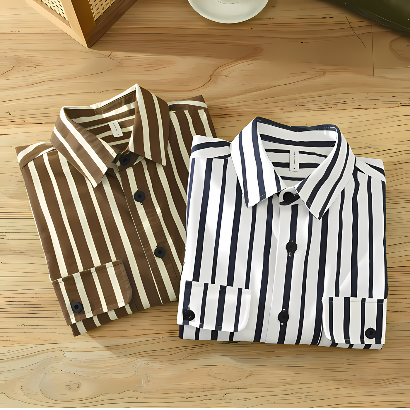 MAXIMILIAN™️ | Elegant Striped Shirt