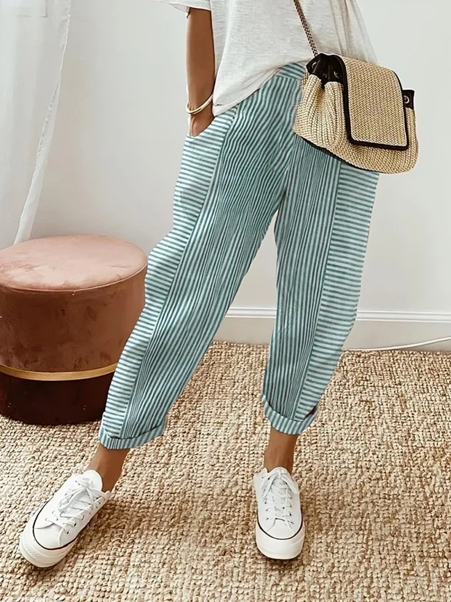 Aloisia™️ |  Striped cotton pants