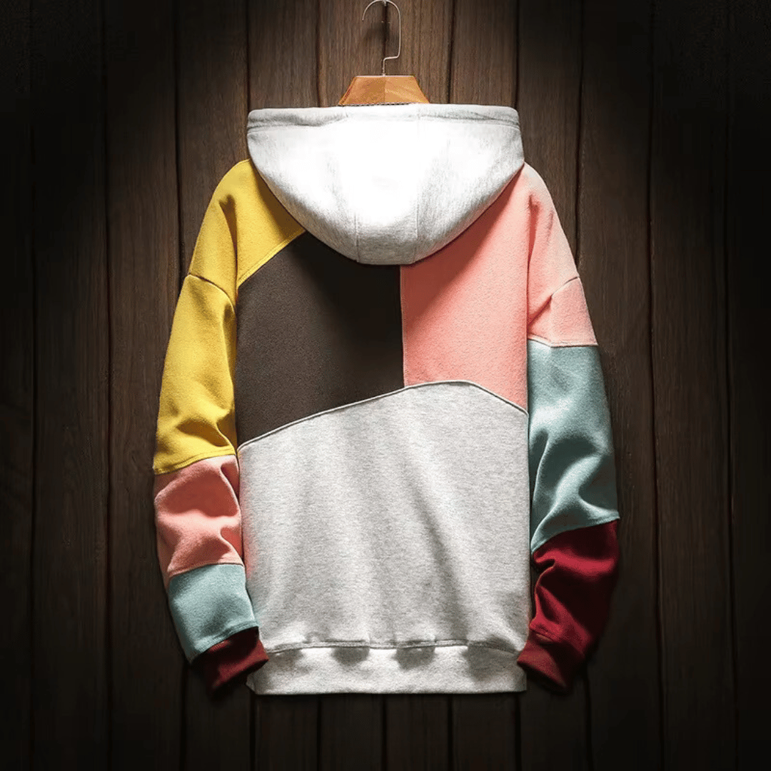 Ashley - Oversized Patchwork Hoodie