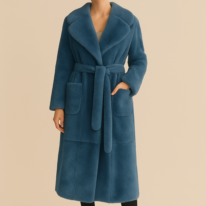 Velvet Luxe Belted Coat
