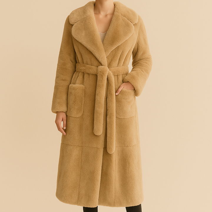 Velvet Luxe Belted Coat