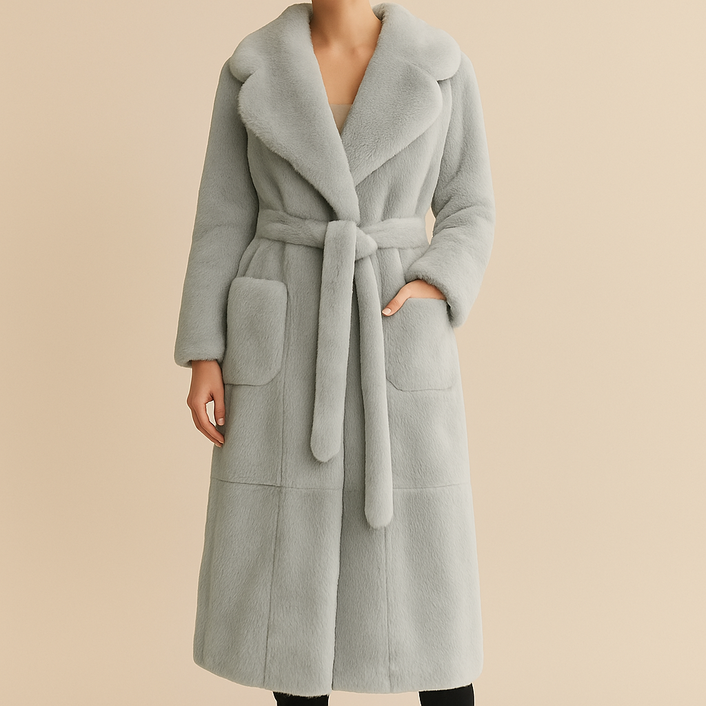 Velvet Luxe Belted Coat