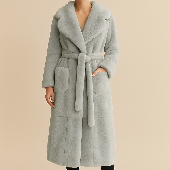 Velvet Luxe Belted Coat