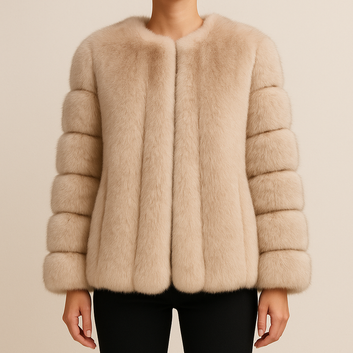 Elegance Plush Panel Jacket