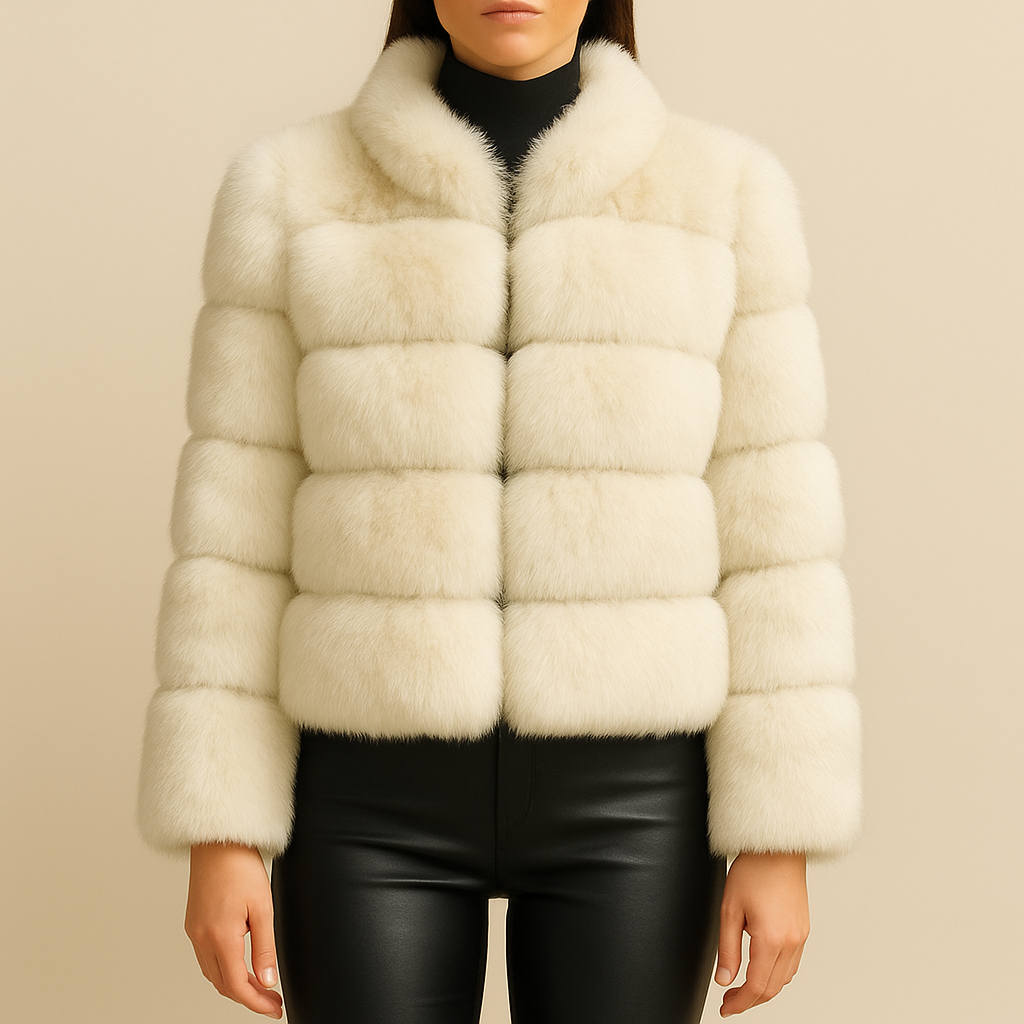 Royal Plush Stand-Collar Jacket