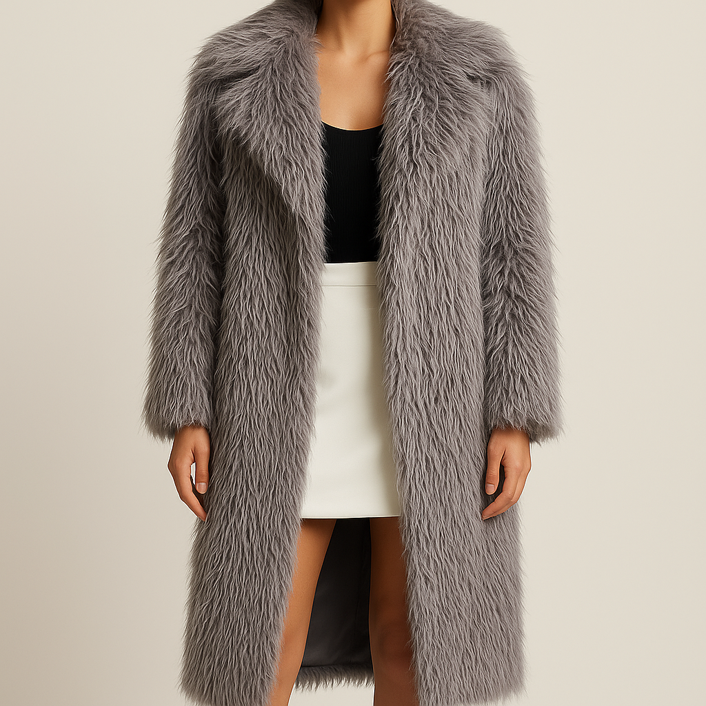 Arctic Feather Long Coat