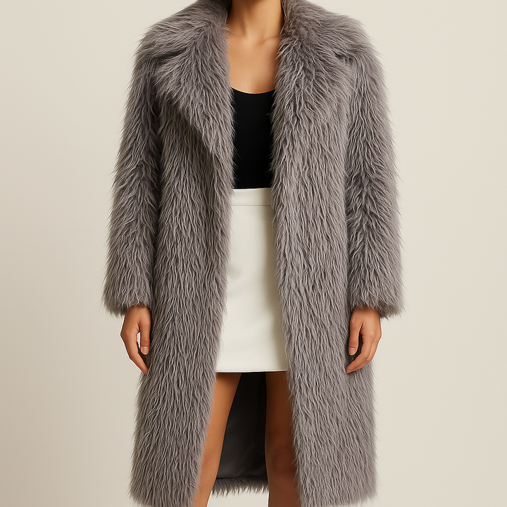 Arctic Feather Long Coat