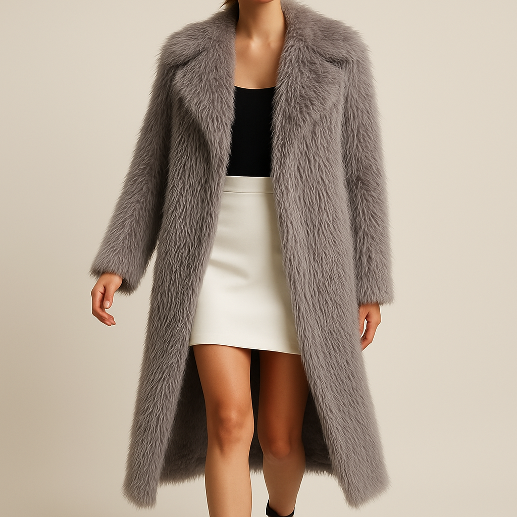 Arctic Feather Long Coat