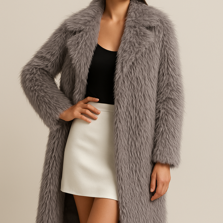 Arctic Feather Long Coat