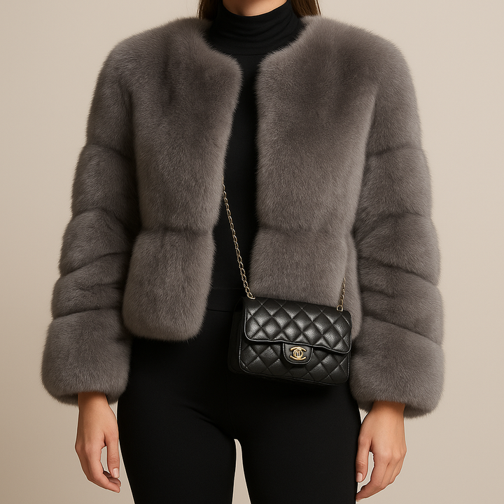 Midnight Velvet Cropped Coat