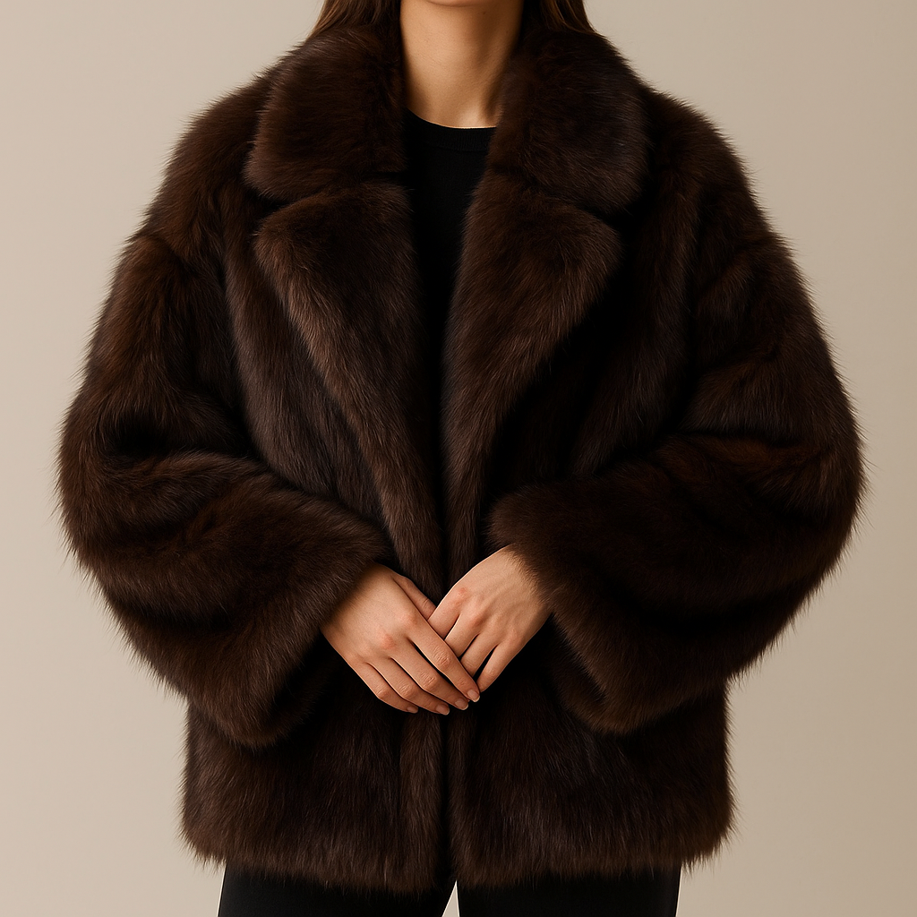 Opulent Plush Fur Coat