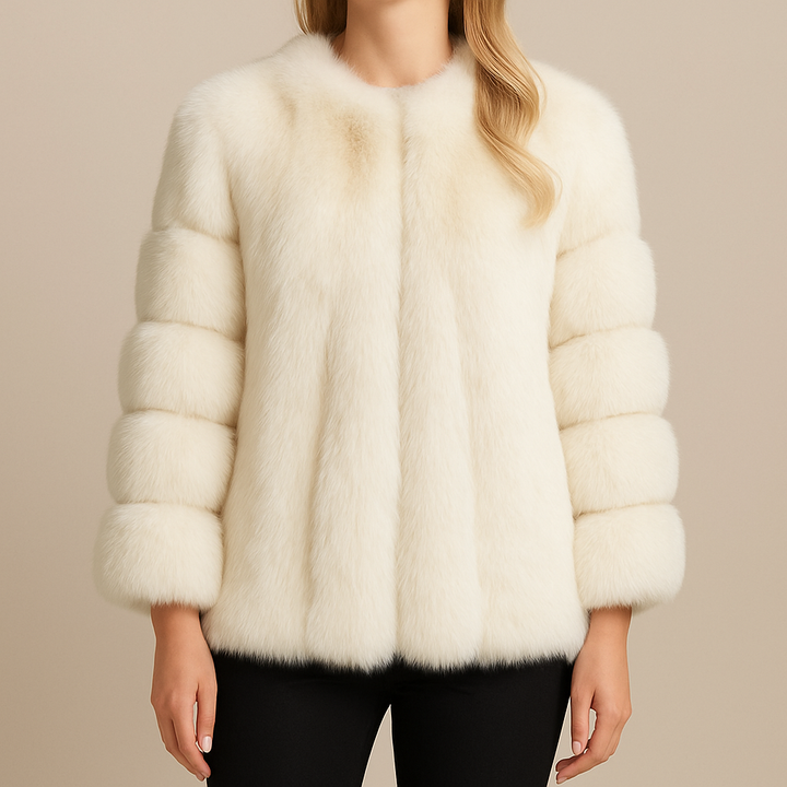 Elegance Plush Panel Jacket