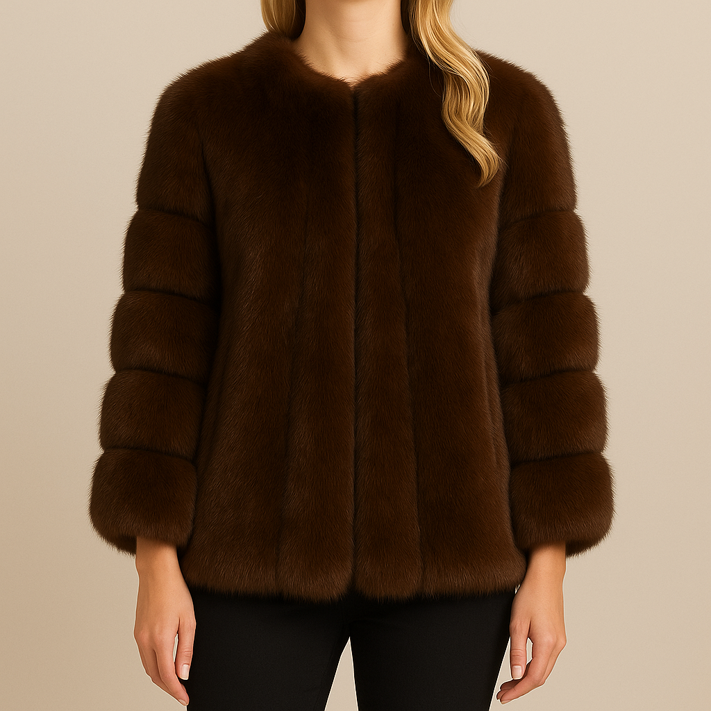 Elegance Plush Panel Jacket