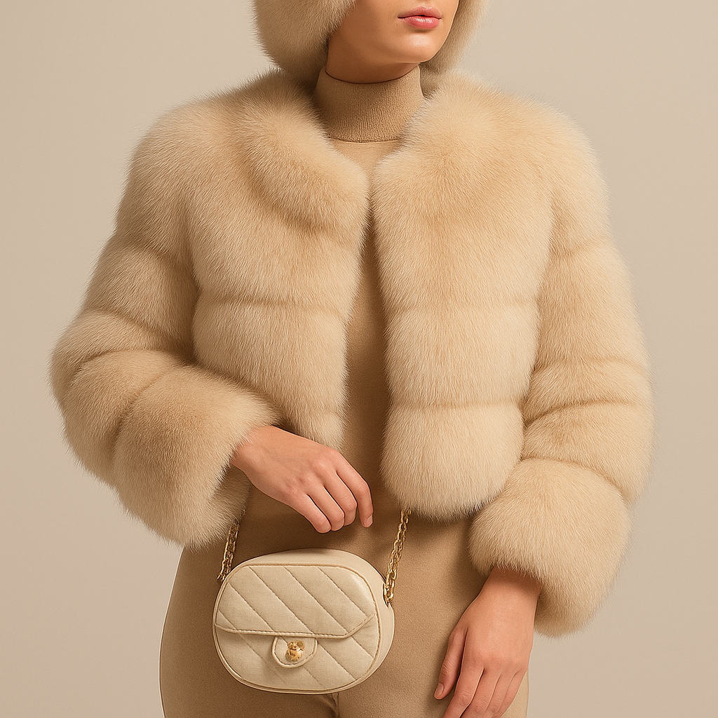 Celestial Plush Crop Jacket