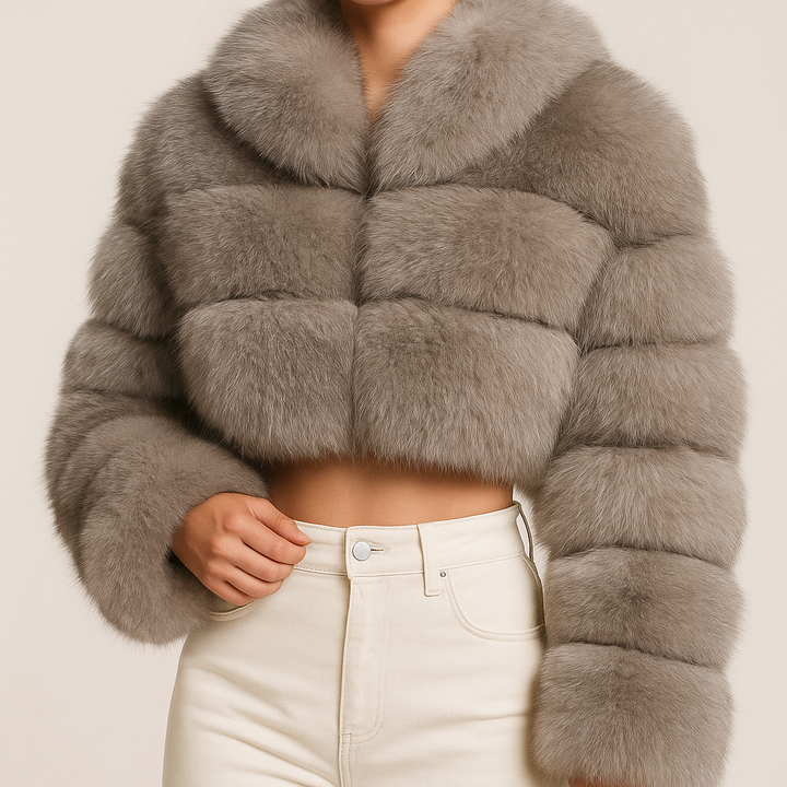 Radiant Plush Crop Coat