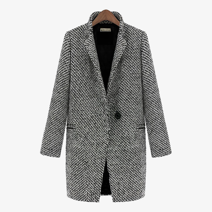 Fiona - Classic Houndstooth Coat