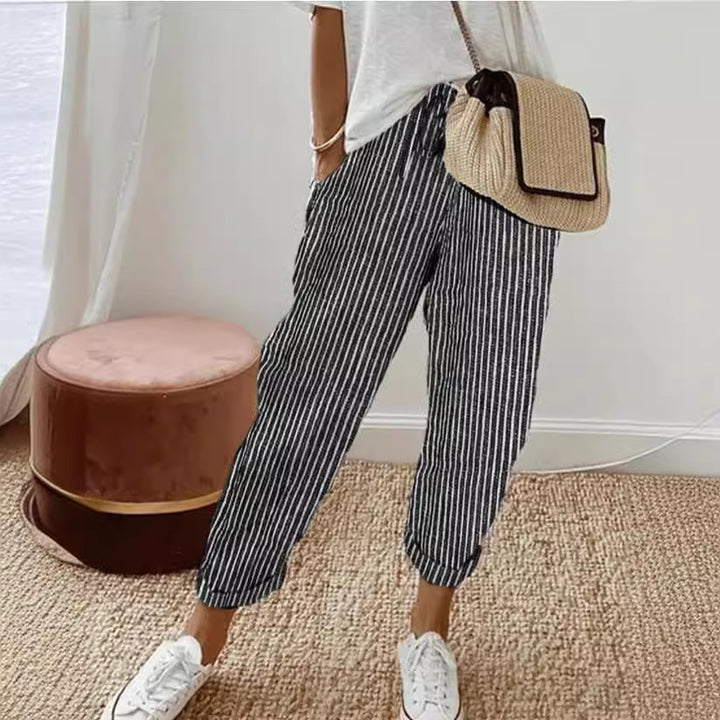 Aloisia™️ |  Striped cotton pants