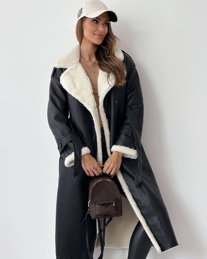 Beatrice - Borg Collar Long Coat