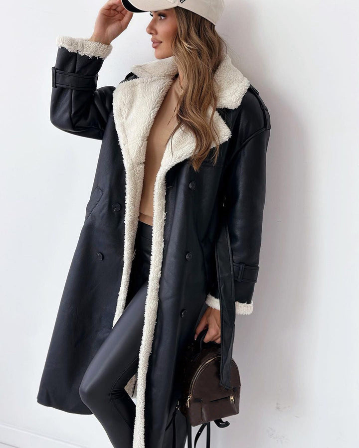 Beatrice - Borg Collar Long Coat