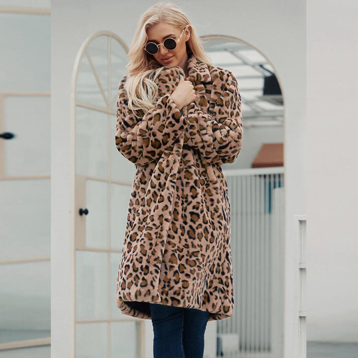 Esme - Leopard Fleece Coat