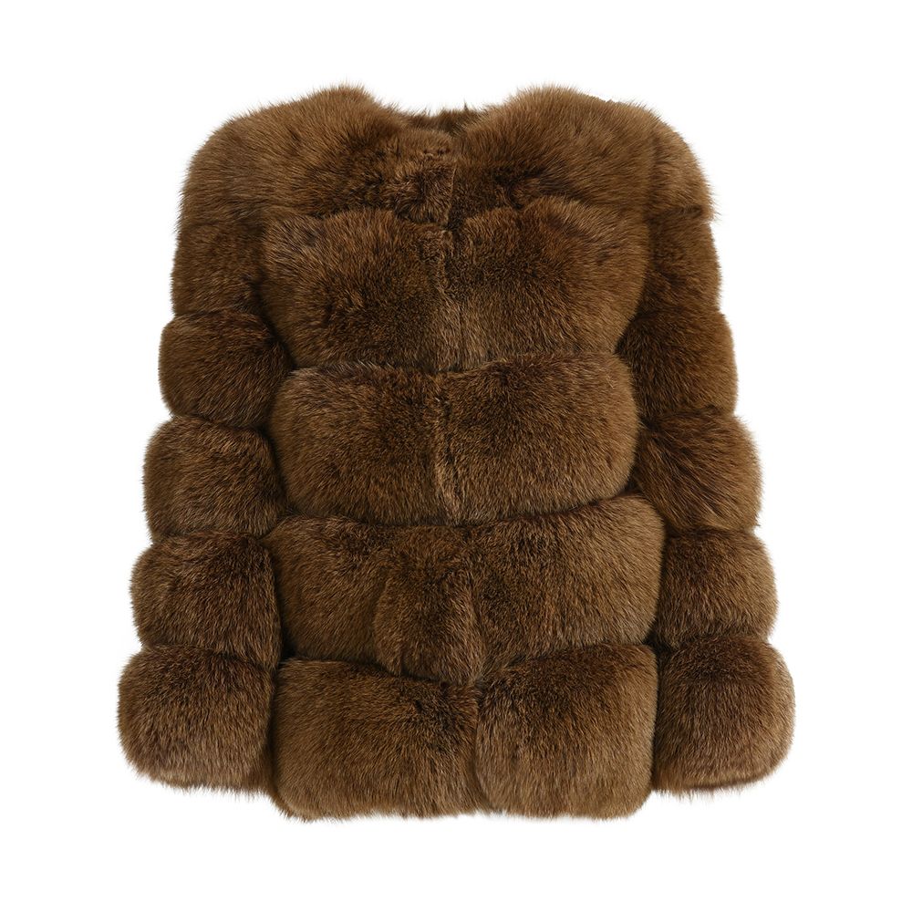 Sleek Tailored 5 Rows Fur Coat