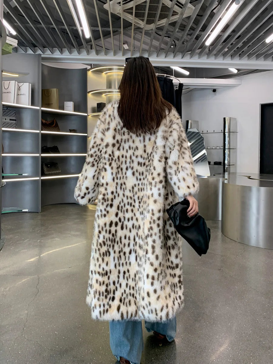 Luxe Leopard Faux Fur Coat