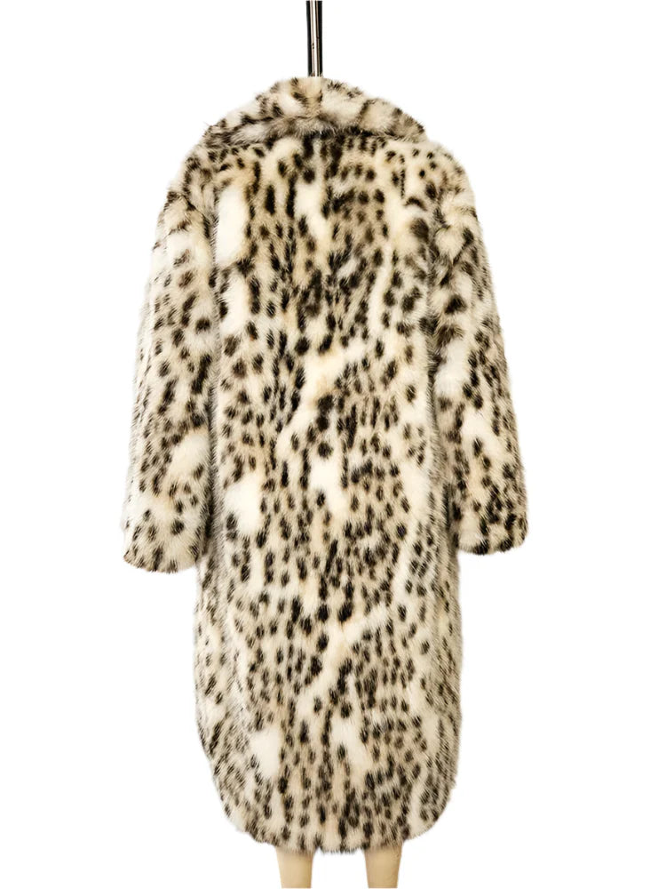 Luxe Leopard Faux Fur Coat