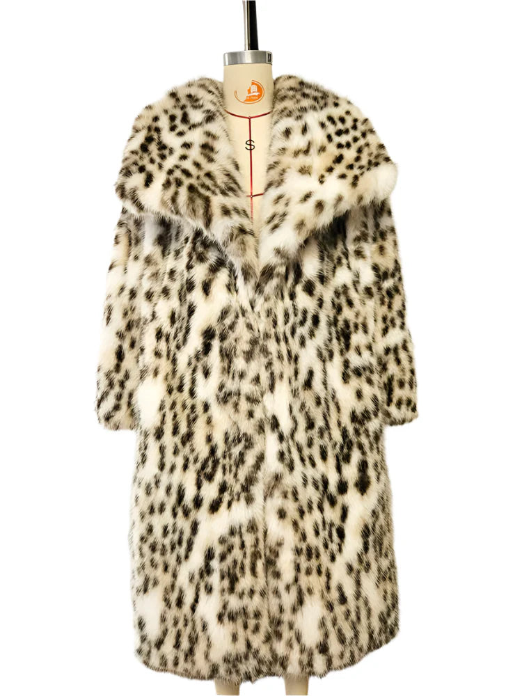 Luxe Leopard Faux Fur Coat