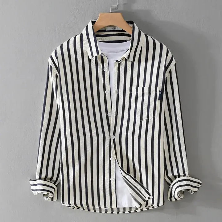 MAXIMILIAN™️ | Elegant Striped Shirt