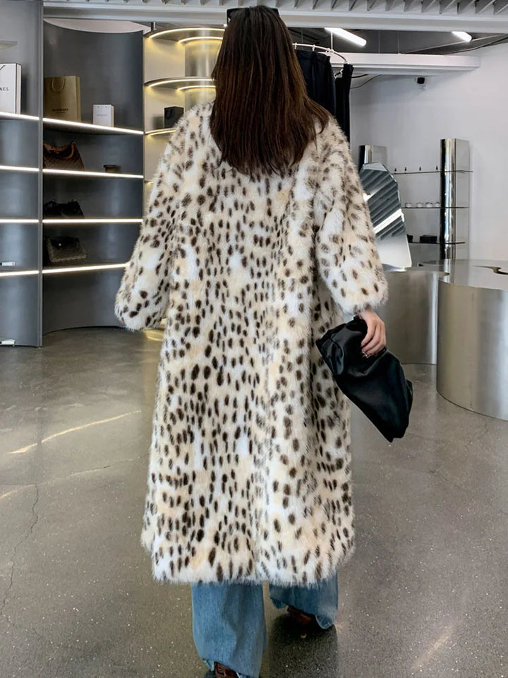 Luxe Leopard Faux Fur Coat