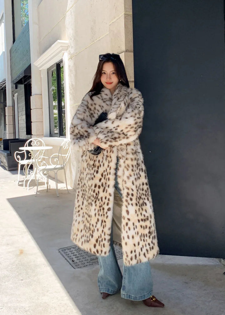 Luxe Leopard Faux Fur Coat