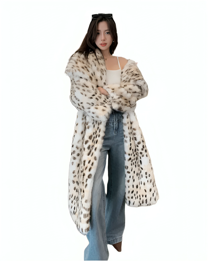 Luxe Leopard Faux Fur Coat