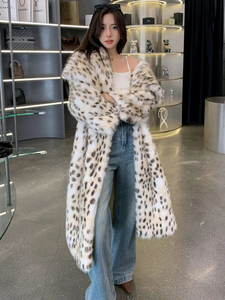 Luxe Leopard Faux Fur Coat