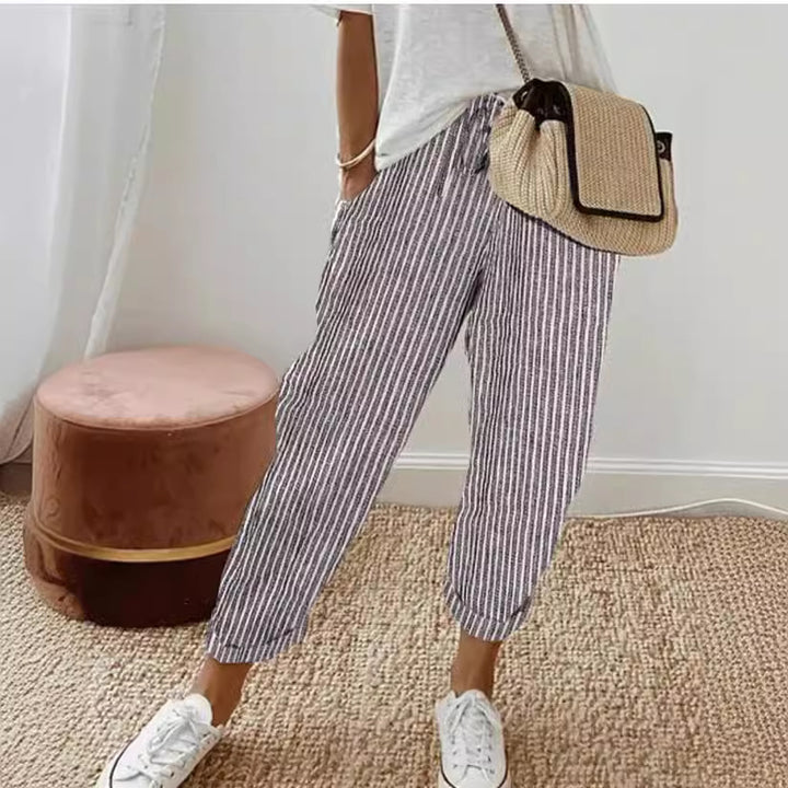 Aloisia™️ |  Striped cotton pants