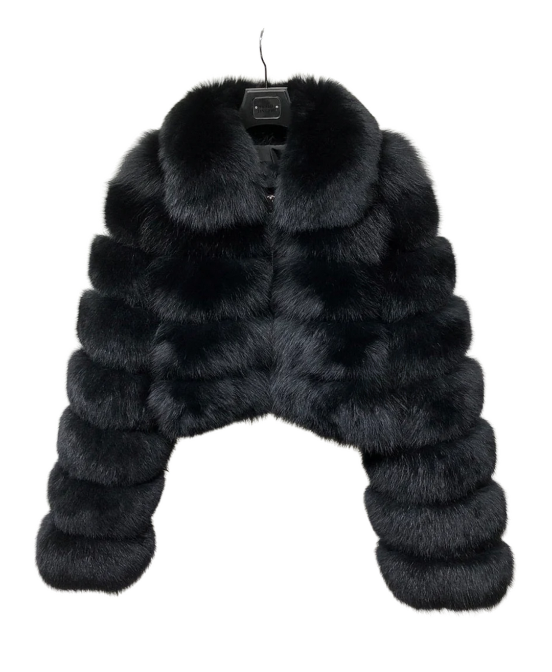 Zipped Closure Mini Fur Coat