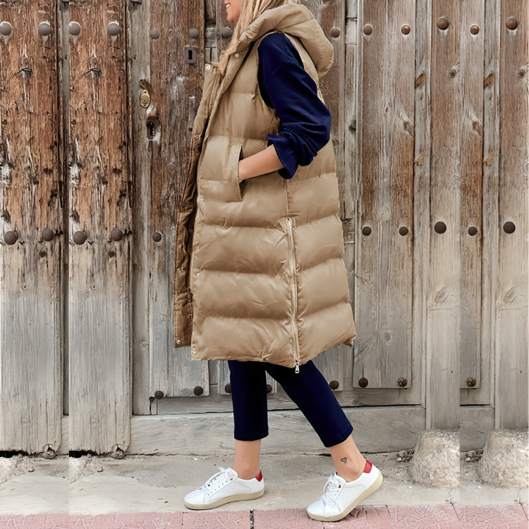 Anita™️ | Long Coat with Elegant Hood