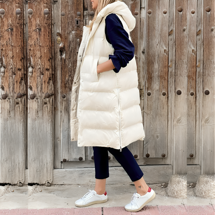 Anita™️ | Long Coat with Elegant Hood