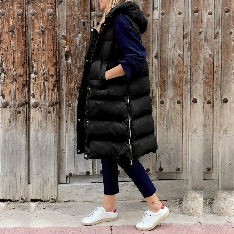 Anita™️ | Long Coat with Elegant Hood