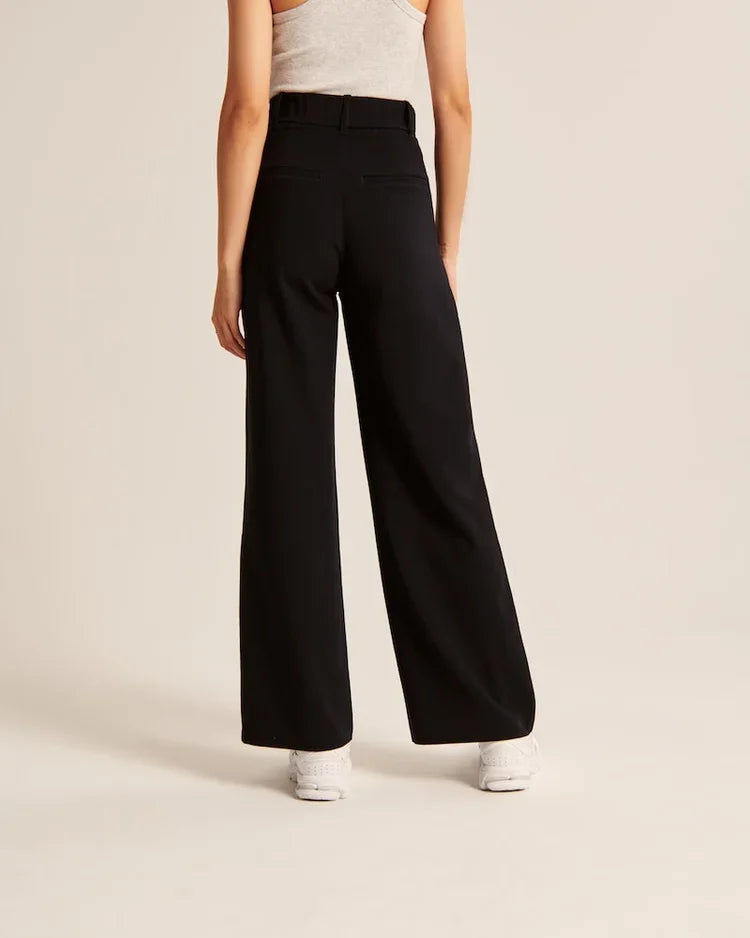 Sophie™️ | Chic Black High Waisted Trousers