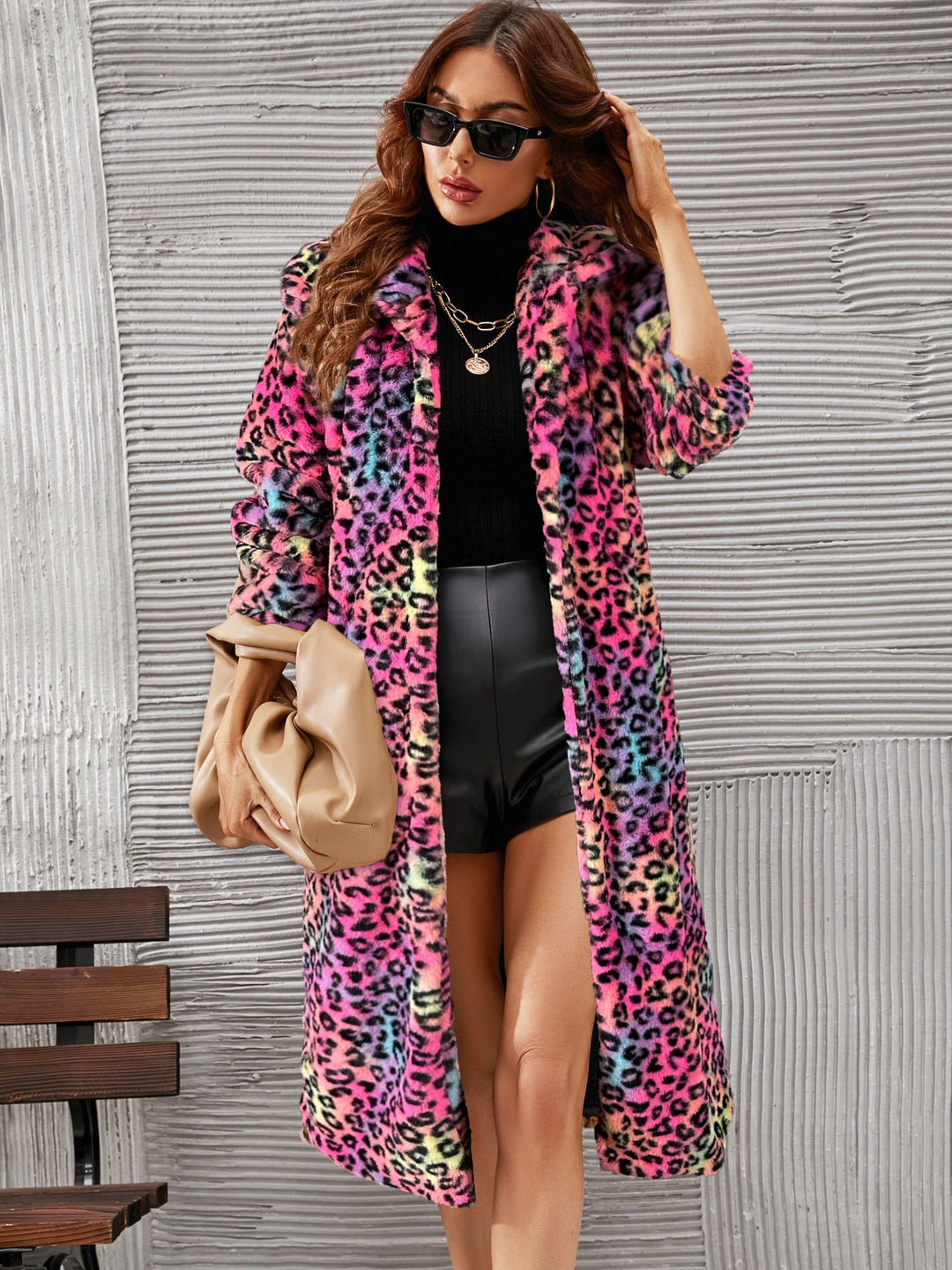 Candice - Leopard Print Winter Coat