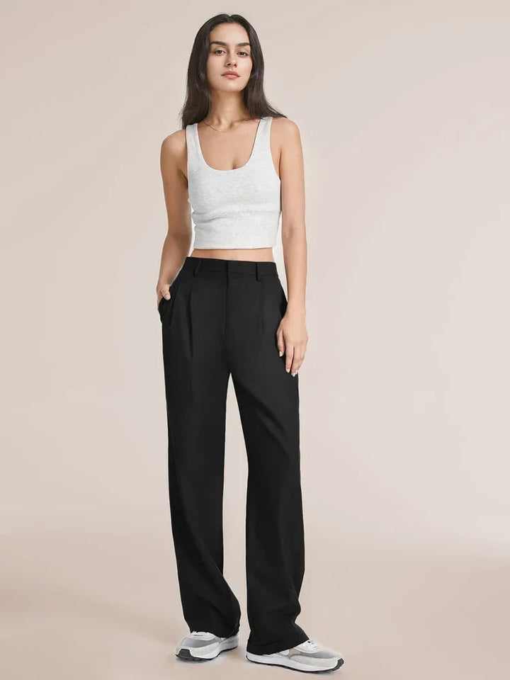 Sophie™️ | Chic Black High Waisted Trousers