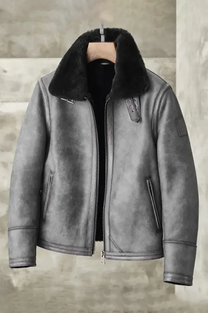 Luxe Haven™️ | Lapel Collar Sherpa PU Leather Jacket